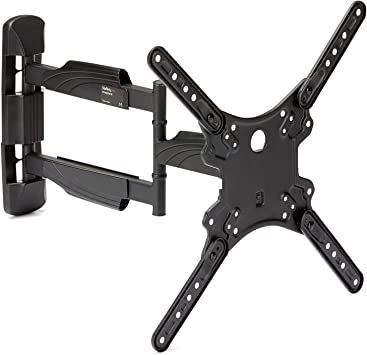 StarTech.com Full Motion TV Wall Mount - 32-55 inch (77lb/35kg) VESA Displays - Low Profile Universal Flat Screen TV Wall Mount - Heavy Duty Adjustable Tilt/Swivel Articulating Arm Bracket (FPWARTB1M) Television Wall, Full Motion Tv Wall Mount, Tilting Tv Wall Mount, Curved Tvs, Tv Wall Mount Bracket, Tv Wall Mount, Flat Screen Tv, Tv Mount, Tv Display