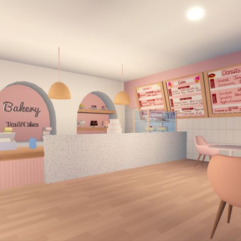 4 aesthetic screenshots from a game called Berry avenue which is a roleplaying game on ROBLOX. 4 Aesthetic, Glaze For Cake, Bakery Cakes, Tea Cakes, Game On, Roleplaying Game, Berry