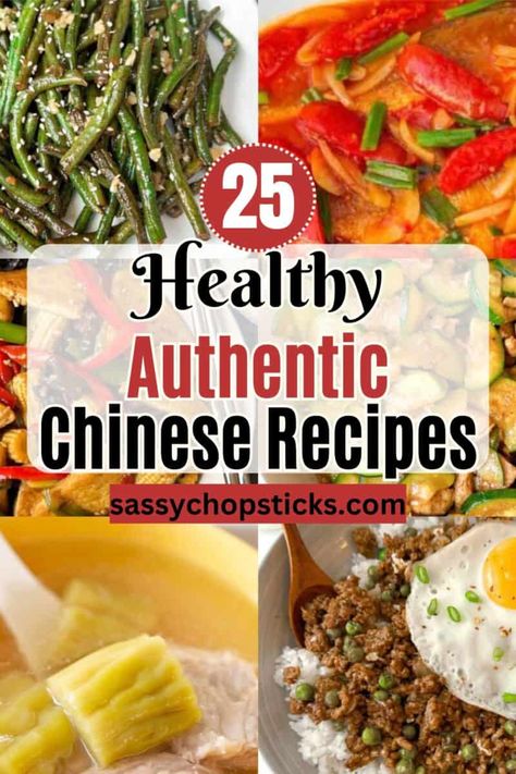 When it comes to delicious and nourishing meals, healthy authentic Chinese recipes have so much to offer! Check out these 25 recipes! Health Chinese Recipes, Asian Recipes Authentic Chinese Food, Chinese Vegetables Recipes, Chinese Recipes Authentic, Healthy Asian Meals, Paleo Chinese Food, Healthy Chinese Food, Best Chinese Recipes, Vegetarian Chinese Recipes