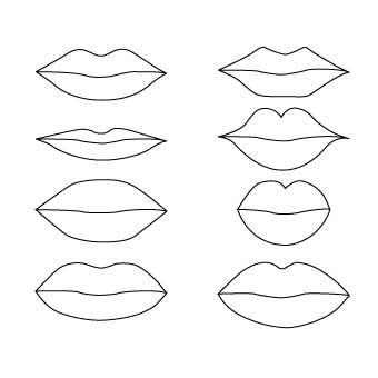 Drawing Common Lip Shapes for Kids Kindergarten Self Portraits, Draw A Mouth, Lips Sketch, Lips Painting, Drawing Anime Bodies, American Traditional Tattoo Ideas, Traditional Tattoo Ideas, Lip Drawing, Mouth Drawing