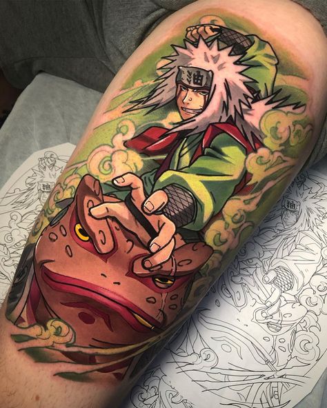 Tato Naruto, Japanese Tattoo Artist, Dragon Ball Tattoo, One Piece Tattoos, Naruto Tattoo, Back Of Shoulder Tattoo, Anime Tattoo, Octopus Tattoo, E Tattoo