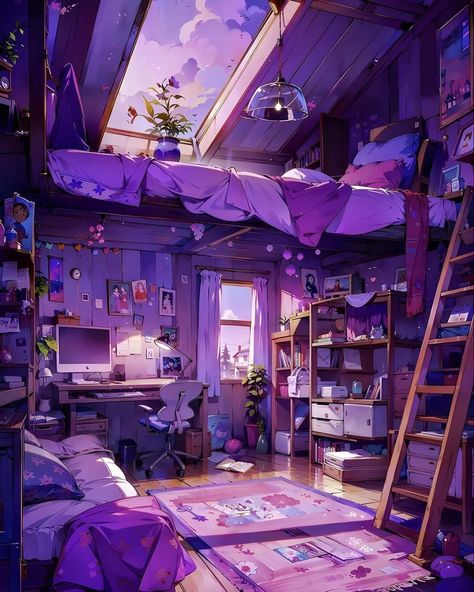 Wattpad Background, Arte 8 Bits, Small Loft, Anime Room, Fantasy House, House Drawing, Cool Wallpapers Art, Dream Room Inspiration, Interior Design Art