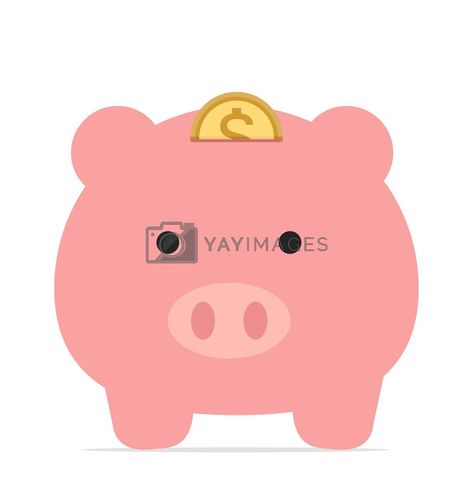 Yay Images, Piggy Bank, Saving Money, Save Money, Vector Illustration, Coin, Royalty Free, Hello Kitty, Web Design