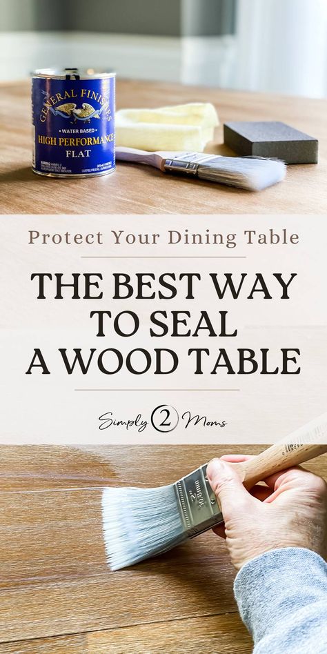 Step-by-step guide to seal your new wood table. Prevent water stains and scratches with our detailed instructions. Say goodbye to wear and tear, and hello to a fresh, long-lasting table. Wooden Table Diy, Diy Wooden Table, Antique Kitchen Table, Sealing Wood, Wood Dinner Table, Light Wood Dining Table, Top Kitchen Table, Gothic Glamour, Natural Wood Table