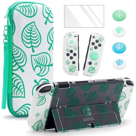 Nintendo Switch Animal Crossing Case, Nintendo Switch Oled Accessories, Nintendo Switch Oled Aesthetic, Switch Oled Case, Nintendo Switch Animal Crossing, Switch Case, Nintendo Switch Case, Pc Video, Nintendo Switch Oled