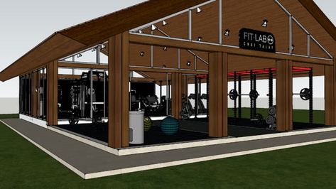 Fitness Center Design, Warehouse Gym, Gym Design Interior, Elizabeth Johnson, Retail Architecture, Ko Samui, Gym Interior, Crossfit Gym, Floor Plan Layout