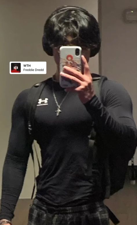 Male Compression Shirt Aesthetic, Men Thirst Trap Outfits, Guy In Compression Shirt, Black Long Sleeve Shirt Outfit Men, Black Compression Shirt Men Aesthetic, Guys In Compression Shirts, Compression Shirt Men Outfit, Compression Shirt Men Aesthetic, Toji Outfit