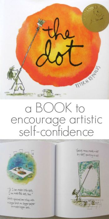 The Dot by Peter Reynolds - A book on encouraging childrens creativity and artistic self confidence Dot Activities, Peter Reynolds, Artful Parent, The Dot Book, Children's Book Illustrations, Dot Day, The Dot, Art Activities For Kids, Circle Art