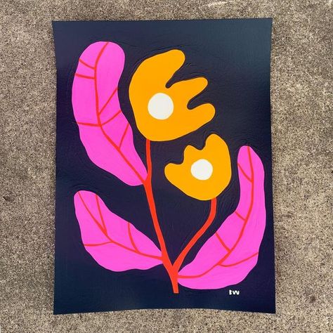 Art For Adults Ideas, Abstract Painting Pattern, Easy Prints To Paint, Bekah Worley, Bird Template, Abstract Flower Art, Diy Artwork, Muse Art, Plant Painting