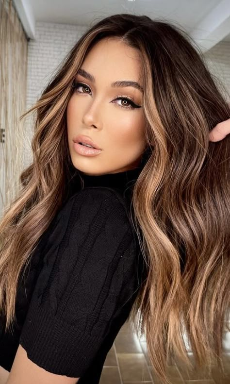 Hair Color Trends For Brunettes, Dark Hair Color, Cool Brown Hair, Brunette Hair With Highlights, Spring Hair Color, Brunette Balayage Hair, Spring Hair, Brown Hair Balayage, Hair Affair