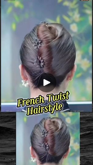 French Twist Bun, Kim Hair, Bun Style, Twist Bun, French Twist Hair, Bun Styles, French Twist, Hair Bun, Style Hair