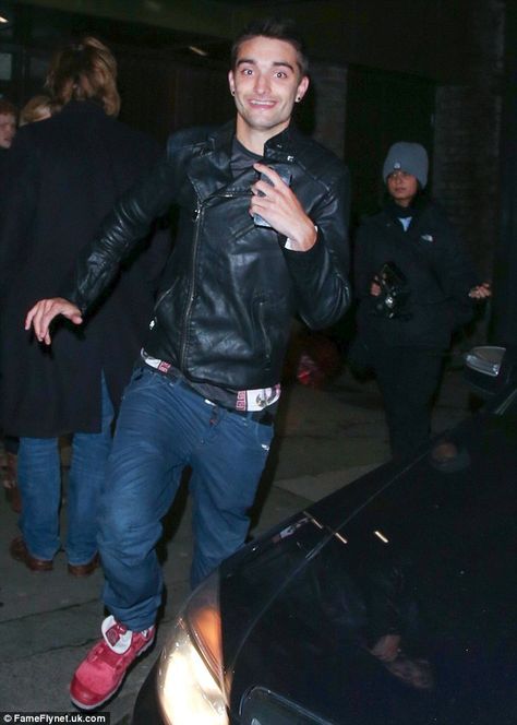 Woah there: The Wanted singer Tom Parker nearly lost his footing as he stumbled out of Mahiki nightclub on Sunday morning London Nightclubs, Tom Parker, Sunday Morning, Night Club, Celebrity News, Lost, Celebrities, How To Wear