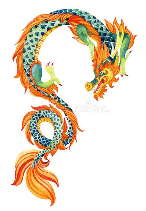 Dragon Traditional, Chinese Dragon Drawing, Dragon Watercolor, Tattoo Care Instructions, Chinese Dragon Art, Dragon Chino, Chinese Dragon Tattoos, Realistic Temporary Tattoos, Design Dragon