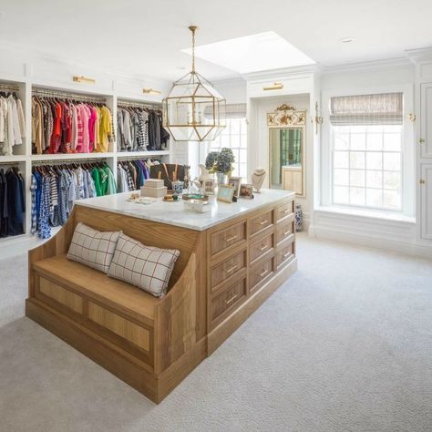 No matter your definition of a dream home, this one from The Fox Group definitely qualifies. One-of-a-kind details and total luxury permeate every room. Closet Center Island, Island In Closet, The Fox Group, Fox Group, Inset Cabinetry, Barrel Ceiling, Circle Drive, Closet Built Ins, Front Gardens