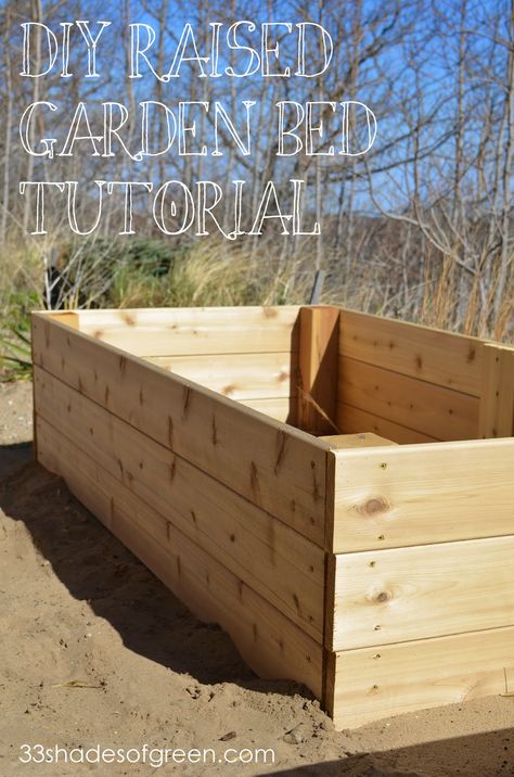 Easy Diy Raised Garden Bed, Diy Raised Garden Bed, Bed Tutorial, Garden Boxes Raised, Vegetable Garden Raised Beds, Building A Raised Garden, Diy Raised Garden, Raised Garden Beds Diy, Have Inspiration