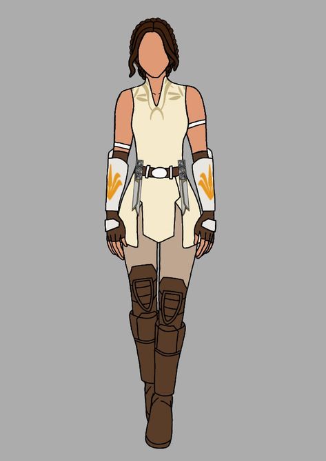 Oc Jedi Female, Female Jedi Hairstyles, Star Wars Slave Outfit, Jedi Inspired Outfit Female, Star Wars Inspired Dress, Star Wars Jedi Outfits Women, Female Mandalorian Oc, Jedi Armor Concept, Jedi Outfit Design