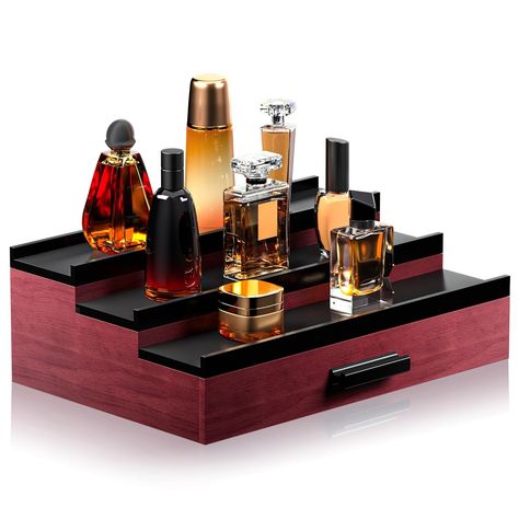 PRICES MAY VARY. 🎁【High-0uality Materals and Exquisite Craftsmanship】 Cologne organizer for men is made of hiah-quality wood and exquisitecraftsmanship, making it both durable and beautiful. t is the perfect decoration for your dressing table. 🎁【Multi-Layered Design for onvenient Classification and Storager】 Our cologne organizer adopts a three-layered design, with each layercapable of holding multiple perfume bottles. This makes it easy for you to classify and organize your perfume collection Cologne Organizer For Men, Cologne Display, Cologne Organizer, Perfume Display, Perfume Organization, Mercedes Benz S, Display Risers, Organization And Storage, Storage Display