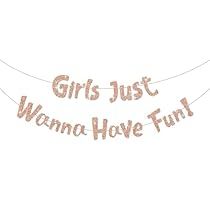 Girls Birthday Decorations, Diy Bachelorette, Bachelorette Diy, Bachelorette Party Banners, Girls Just Wanna Have Fun, Diy Bachelorette Party, Girl Birthday Decorations, Gold Girl, Pajama Party