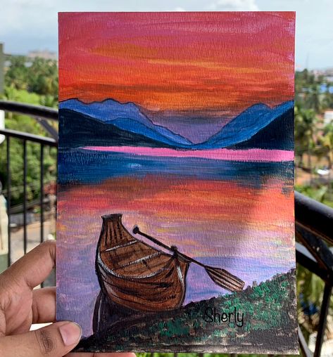 Gouache painting on A5 size sheet. Sherly’s Art Gallery S Art, Traditional Paintings, Gouache Painting, Landscape Painting, Landscape Paintings, Art Gallery, Paintings, Paint, Quick Saves