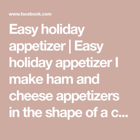 Easy holiday appetizer | Easy holiday appetizer I make ham and cheese appetizers in the shape of a christmas tree. | By Justine Kameron | Facebook Ham And Cheese Appetizers, Christmas Appetizer Table, Justine Kameron, Appetizer Easy, Name A Better Duo, Cheese Pull, Appetizers Table, Holiday Appetizers Easy, Holiday Appetizer