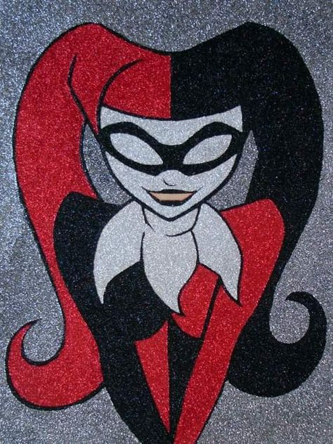 Harley Quinn Painting, Harley Quinn Drawing, Harleen Quinzel, Harley Quinn Comic, Pop Art Canvas, Desen Anime, Simple Canvas Paintings, Cute Canvas Paintings, Harley Quinn Art