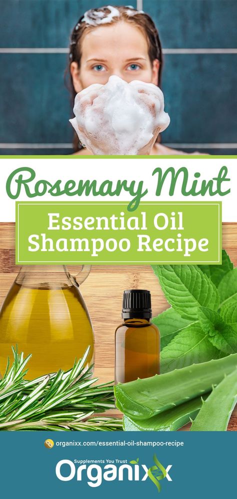 Essential Oil Shampoo Recipe, Best Essential Oils For Hair, Essential Oil Shampoo, Rosemary Mint Shampoo, Hair Product Storage, Hair Recipes, Oils For Hair, Vicks Vaporub Uses, Dirty Hippie