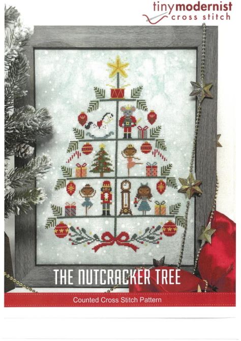 Nutcracker Cross Stitch, Nutcracker Tree, Tree Cross Stitch Pattern, Tree Cross Stitch, Cross Stitch Gallery, Needlecraft Patterns, Mouse King, Cross Stitch Christmas, Cross Stitch Tree