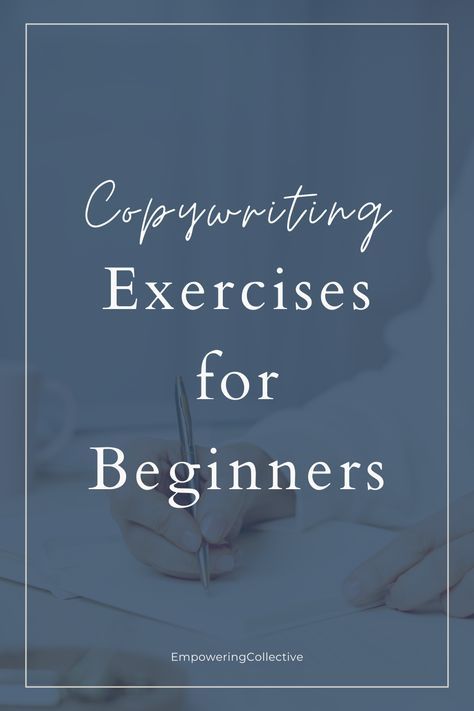 What is copywriting and why do you need copywriting skills? Copywriting is an essential skill for online business owners. It's how you communicate with your target audience and sell you offers. Copywriting exercises can help you write content that connects with your audience. Read the blog to learn the copywriting exercises for beginners. Make sure to bookmark the blog! Copywriting examples, copywriting course, copywriting definition. Copy Writer Ideas, Copywriting Tips For Beginners, Good Copywriting Examples, How To Copyright Your Writing, What Is Copywriting, How To Learn Copywriting, Copy Writing Examples, How To Copywrite, Copy Writing Ideas