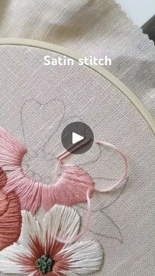 5.6K views · 171 reactions | Basic satin stitch flower embroidery #embroidery #handmade #handembroidery #art #stitch #craft | CupofNeedles  | Lynde · Perfect Fit Satin Stitch Flower, Embroidery Stitch, Stitch Flowers, Satin Flowers, Satin Stitch, Flower Embroidery, Embroidery Tutorials, Embroidery Flowers, Embroidery Stitches