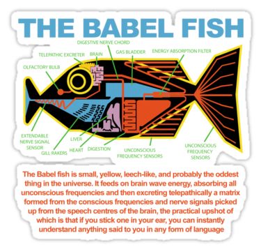 The Babel Fish. #hhgttg #geek #babel #fish #book #novel #movie #film #douglas #adams #hitchhikers #guide #galaxy Babel Fish Tattoo, Galaxy Birthday, Terry Pratchett Discworld, 42nd Birthday, Hitchhikers Guide To The Galaxy, Answer To Life, Douglas Adams, Hitchhikers Guide, Fish Tattoo