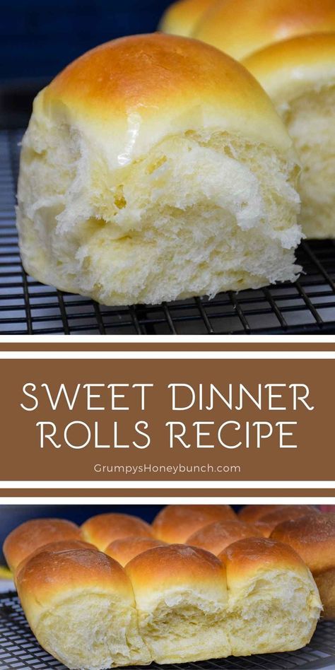 Homemade Dinner Rolls Without Yeast, Yeast Rolls With Active Dry Yeast, Easy Sweet Rolls Recipe, Kitchenaid Dinner Rolls, Best Rolls Ever, Quick Homemade Dinner Rolls, Homemade Dinner Rolls Recipes, Small Batch Yeast Dinner Rolls, Holiday Dinner Rolls