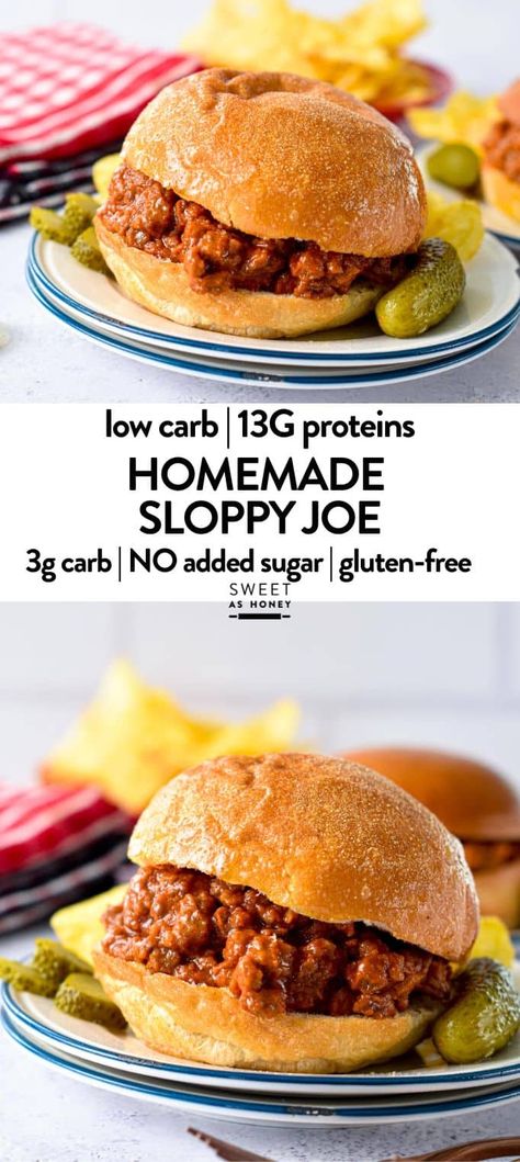 Keto Sloppy Joes Low Carb, Keto Burger Buns, Keto Sloppy Joes, Low Carb Sloppy Joes, Roasted Rutabaga, Healthy Sloppy Joes, Light Eating, Sloppy Joe Recipe, Keto Burger