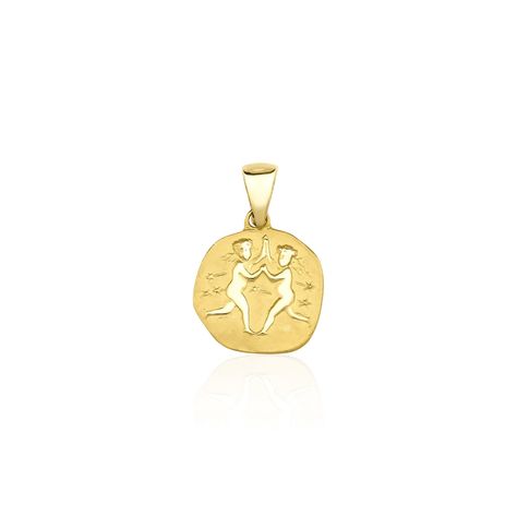 Celebrate your zodiac sign with our Vintage Coin Gemini Pendant, meticulously handcrafted from 14k solid gold. This timeless piece features an intricately detailed Gemini design, capturing the essence of vintage charm and personal style. Perfect for those who appreciate unique, meaningful jewelry. (The listing is for the pendant only) This piece is crafted with real 14k solid gold (not plated, not vermeil, not gold filled)  For care, You don't need to worry about water, alcohol or conditioner co Vintage Yellow Gold Zodiac Sign Jewelry, Vintage Yellow Gold Zodiac Jewelry, Vintage Zodiac Sign Yellow Gold Jewelry, Gemini Design, Gemini Pendant, Gold Coin Pendant, About Water, August Birthstone Jewelry, July Birthstone Jewelry