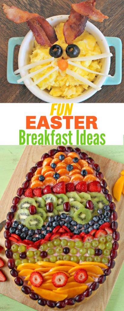 Easter Breakfast Ideas For Kids, Healthy Easter Breakfast, Kid School Snacks, Yummy Breakfast Recipes Easy, Easter Fruit Pizza, Easy Easter Breakfast, Easter Breakfast Ideas, Food Recipes For Dinner Easy, Snacks After School