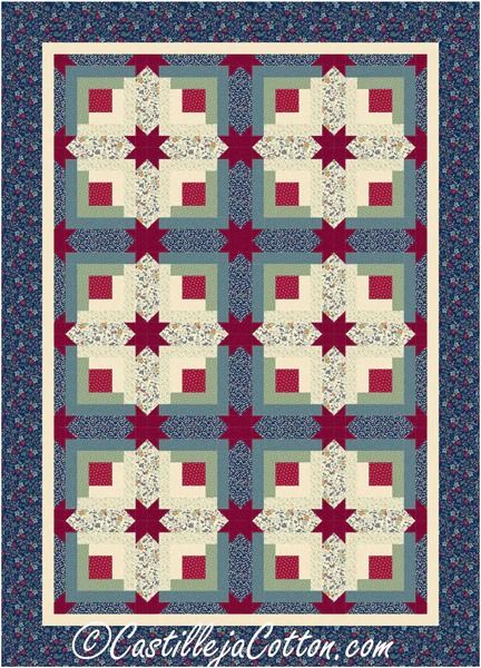 Log Cabin Stars Quilt Pattern – Quilting Books Patterns and Notions Witch Quilt, Twin Quilt Pattern, Butterfly Quilt Pattern, Stars Quilt Pattern, Log Cabin Blocks, Quilt Blocks Easy, Quilting Books, Log Cabin Designs, Connecting Threads