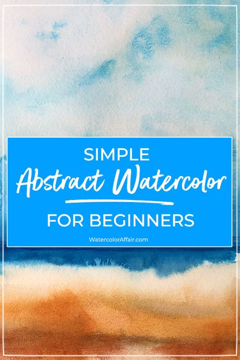 A watercolor tutorial with some fun and simple to follow abstract watercolor paintings - great for beginners or intermediate artists Watercolor Art For Beginners Simple Abstract, Abstract Watercolor Techniques, Diy Watercolor Painting Abstract, Watercolor Abstract Art For Beginners, Abstract Watercolor Art For Beginners, Abstract Watercolor Art Inspiration, Watercolor Art Simple, Abstract Watercolor Tutorial, Abstract Watercolor Paintings Tutorials