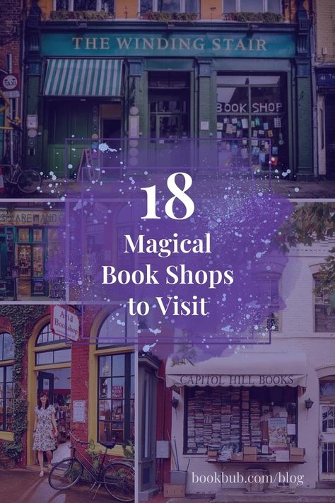 There's nothing quite like the magic of a bookstore. Check out these particularly wonderful ones across the US and Europe! Miss Willoughby And The Haunted Bookshop, Charming Bookstore, Bookshop Design, Magical Bookstore, Book Truck, Writers Retreat, Book Shops, Literary Travel, Halloween Travel