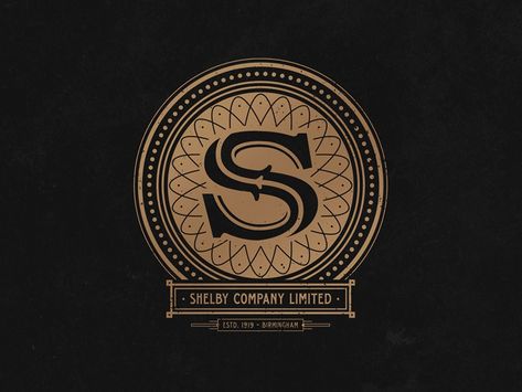 Shelby Company Limited Logo - Peaky Blinders by AYSE Studio Shelby Company Limited, Shelby Logo, Peaky Blinders Poster, Peaky Blinders Wallpaper, Small Business Packaging Ideas, Cute Asian Babies, Anniversary Logo, Kings Man, Calligraphy Design