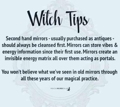 Old Mirrors, Hand Mirror, Witch, Spirituality