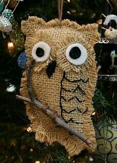 Burlap Owl Burlap Owl, Burlap Projects, Owl Ornament, Owl Crafts, Burlap Crafts, Burlap Christmas, Fall Crafts, Holiday Crafts, Fabric Crafts