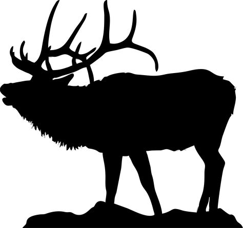 Silhouette of elk for flat-bottom-bowls_  http://www.clipartpanda.com/clipart_images/silhouette-clip-art-elk-25208902 Elk Silhouette Painting, Elk Outline, Elk Clipart, Elk Logo, Elk Bugling, Elk Art, Elk Silhouette, Elk Head, Head Silhouette