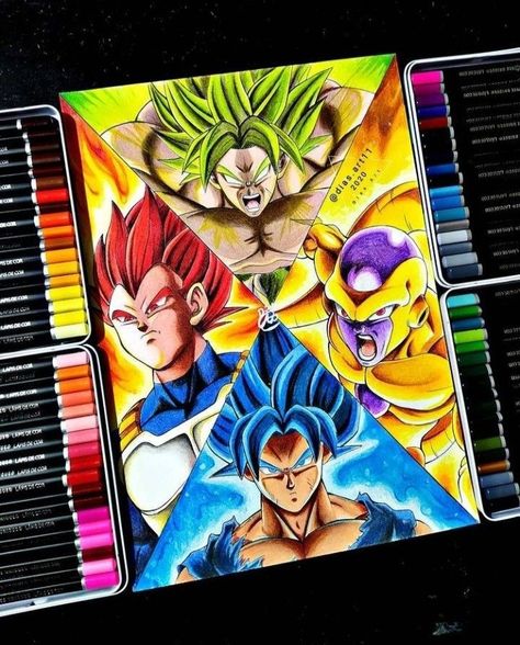 Dragon Ball Drawing, Dbz Drawings, Goku Drawing, Book Art Projects, Naruto Sketch Drawing, Ball Drawing, Dragon Ball Painting, Dragon Ball Super Artwork, Dragon Ball Art Goku