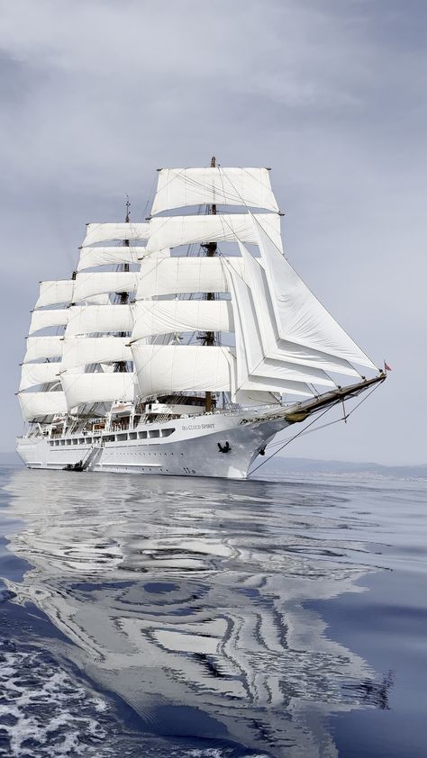 The Alternative to Huge Cruises? 3 Masts, 28 Sails and Wind Power. Growing Geraniums, Biggest Cruise Ship, Elegant Interior Design, Mediterranean Cruise, Wooden Decks, Wind Power, The Mediterranean, Travel Bucket List, Water Park