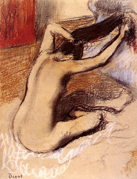 Bath Drawing, Degas Drawings, Edgar Degas Art, Degas Paintings, Arte Van Gogh, Paul Cezanne, Pierre Auguste Renoir, Edgar Degas, Impressionist Art