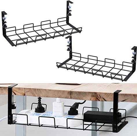 Standing Desk Accessories, Under Desk Cable, Desk Cable Management, Standing Desk Office, Tie Organization, Cable Tray, Cord Organizer, Pc Desk, Under Desk