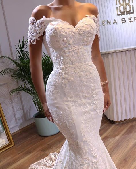 Off The Shoulder Mermaid Wedding Dress, Arabic Wedding Dresses, Lace Sweetheart Wedding Dress, Wedding Dresses Mermaid Sweetheart, Beaded Wedding Dress, Short Sleeve Wedding Dress, Bridal Dresses Lace, Mermaid Wedding Dresses, Vintage Mermaid