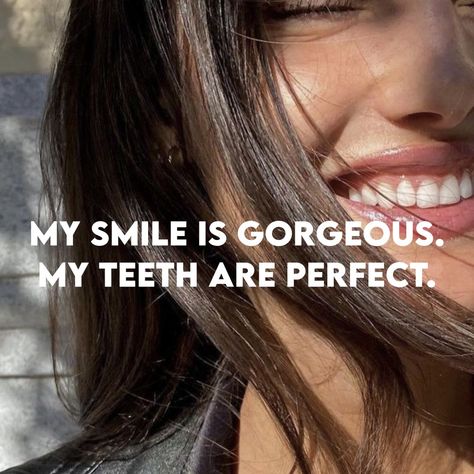 Teeth Manifest, Straight Teeth Affirmation, Perfect Teeth Affirmations, Lips Manifest, Teeth Affirmations, Vision Board Wallpaper, Straight Teeth, Perfect Teeth, Vision Board Manifestation