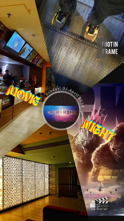 Godzilla x Kong: The New Empire Movie night 🎬 Solo date ideas 💡 Solo Date Ideas, Empire Movie, Godzilla X Kong, Solo Date, Date Ideas, Story Ideas, Instagram Story Ideas, Godzilla, Movie Night