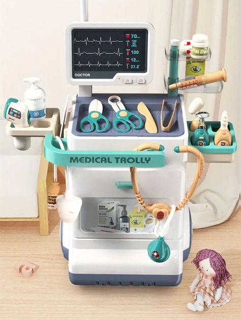 26pcs Medical Playset Doctor & Nurse Role Play Pretend Play ToyI discovered amazing products on SHEIN.com, come check them out! Kids Play Toys, Play Pretend, Interactive Games, Dream Family, Pretend Play Toys, Indoor Play, Hello Kitty Items, Educational Toys For Kids, Backyard Fun