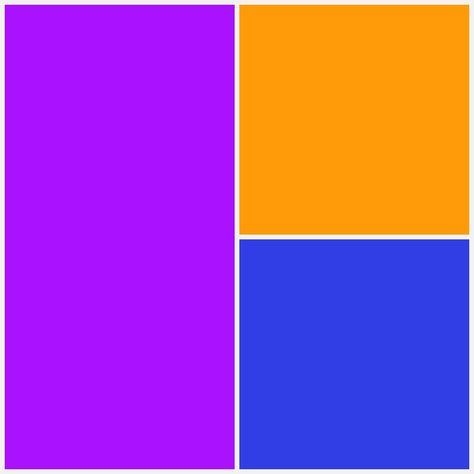 Color Trio ✧ Purple × Blue × Orange Palette Viola, Magpie Nest, Bubble Diagram, Rgb Color Codes, Orange Palette, Orange Color Palettes, Purple Color Palettes, Colour Combos, Color Codes